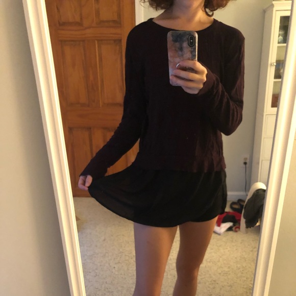 Deep Purple Layered Sweater - Picture 3 of 5